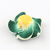 Handmade Polymer Clay 3D Flower Plumeria Beads CLAY-Q192-30mm-06-2