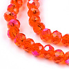 Electroplate Glass Beads Strands EGLA-A034-T6mm-L29-3