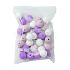 30Pcs 3 Colors Silicone Beads Round Rubber Bead 15MM Loose Spacer Beads for DIY Supplies Jewelry Keychain Making SIL-FS0001-01A-8