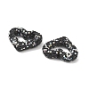 Heart Shape Polymer Clay Rhinestone Beads CLAY-NH0001-09B-04-3