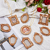 9 Bags 9 Styles Resin Hanging Photo Frame AJEW-DC0003-81-5