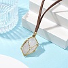 Crystal Holder Cage Necklaces NJEW-JN04586-02-1