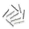 Tarnish Resistant 304 Stainless Steel Slide On End Clasp Tubes X-STAS-S115-01J-P-1