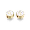 Alloy Enamel Beads ENAM-N052-006-01F-RS-3