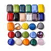   84Pcs 2 Styles Opaque Solid Color Glass Beads GLAA-PH0008-23-1