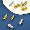8 Sets 2 Colors 3-Strands Brass Magnetic Slide Lock Clasps KK-FS0001-60-8