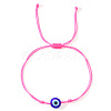Glass Evil Eye Bead Braided Bracelets SG7290-8-1