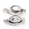 925 Sterling Silver Bayonet Clasps STER-D035-16AS-2