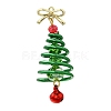 Christmas Electroplate Glass Pendants PALLOY-JF04364-02-1