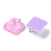 Translucent Resin Pendants RESI-A025-06D-3