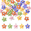 40Pcs 5 Colors Resin Pendants RESI-TA0001-40-2