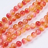 Two Tone Natural Jade Bead Strands X-G-R165-8mm-06-1
