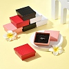 8Pcs 4 Colors Square Cardboard Ring Boxes CBOX-FS0001-08-10