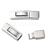 Non-Tarnish 304 Stainless Steel Bayonet Clasps X-STAS-F122-34P-1