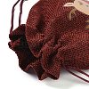 Christmas Theme Jute Cloth Storage Bags ABAG-F010-01B-01-4