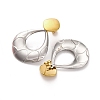 304 Stainless Steel Dangle Stud Earrings EJEW-K296-02GP-06-3