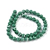 Synthetic Malachite Beads Strands G-I199-32-8mm-L-4