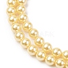 Electroplated Shell Pearl Beads Strands BSHE-G041-4mm-01-3