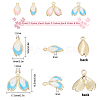 SUNNYCLUE 24Pcs 2 Style Alloy Enamel Pendants FIND-SC0002-10-2