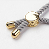 Nylon Twisted Cord Bracelet Making MAK-K007-G-4