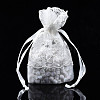 Polyester Lace & Acrylic Fibres Drawstring Gift Bags OP-Q053-002-1