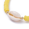 Handmade Polymer Clay Heishi Beads Braided Beaded Necklaces NJEW-JN02724-01-3