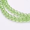 1 Strand Transparent Crackle Glass Round Beads Strands X-CCG-Q001-4mm-11-3