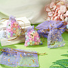 30Pcs Gold Stamping Moon Star Organza Drawstring Gift Bags ABAG-TA0002-21H-7