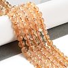 Natural Citrine Beads Strands X-G-S150-09-6mm-4