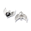 Rack Plating Alloy Glass Pendants FIND-YW0001-85A-2
