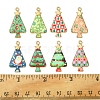 16Pcs 8 Colors Christmas Theme Rack Plating Alloy Pendants FIND-FS0002-98-5