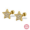 Star 925 Sterling Silver Stud Earrings MB4545-1-1