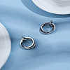 2Pcs 304 Stainless Steel Interlocking Ring Pendants STAS-LP0002-84P-1