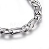 304 Stainless Steel Figaro Chain Bracelets BJEW-L637-04B-P-2