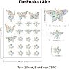 PET Window Stickers Brick Pattern Stickers DIY-WH0319-37-4