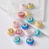 14Pcs 7 Colors Glass European Beads GPDL-YW0001-03-5