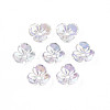 Transparent Acrylic Bead Caps TACR-Q273-04-1