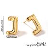 Brass Stud Earrings LS-UV9543-10-1
