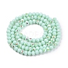 Electroplate Opaque Solid Color Glass Beads Strands LS-EGLA-A044-P3mm-L14-3