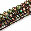 Baking Paint Glass Beads Strands DGLA-N003-10mm-B07-2