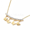 Ion Plating(IP) 304 Stainless Steel with Rhinestone Pendant Necklace NJEW-K252-06G-2