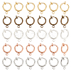 Brass Clip-on Hoop Earring Findings KK-PH0036-23-1