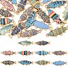 20Pcs 10 Colors Alloy Enamel Pendants FIND-YW0007-86-1
