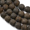 Natural Pyrite Bead Strands G-G670-09-8mm-4