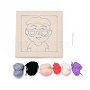 Boy with Glasses Punch Embroidery Supplies Kit LS-DIY-H155-01-2