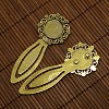 18mm Clear Domed Glass Cabochon Cover for Antique Golden DIY Alloy Portrait Bookmark Making DIY-X0118-AG-NR-4