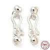 925 Sterling Silver S-Hook Clasps STER-Q191-07A-S-1