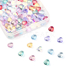 100Pcs 10 Colors Transparent Glass Beads GLAA-CJ0001-56-3