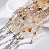 Natural Rutilated Quartz Beaded Bracelets G-P563-07P-03-3