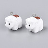 Opaque Resin Pendants RESI-N046-01-1
